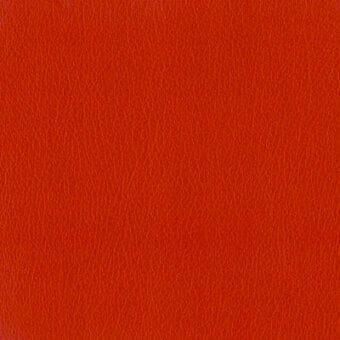Moroso leather sample, Ferrari red, fine grain texture with a smooth, polished finish for luxury upholstery.